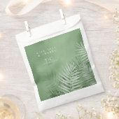 緑青パーム結婚リーフ感謝していのモスグリーンID956 フェイバーバッグ (クリップ留めされた状態)