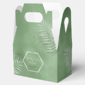 緑青パーム結婚リーフ感謝していのモスグリーンID956 フェイバーボックス (オープン)