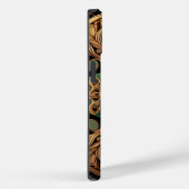 緑青ブロンズの装飾的な格子模様の装飾 Case-Mate iPhoneケース (裏面 / 右)