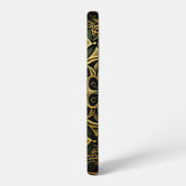 緑青ブロンズ装飾格子飾り模様 SAMSUNG GALAXYケース (左側面)