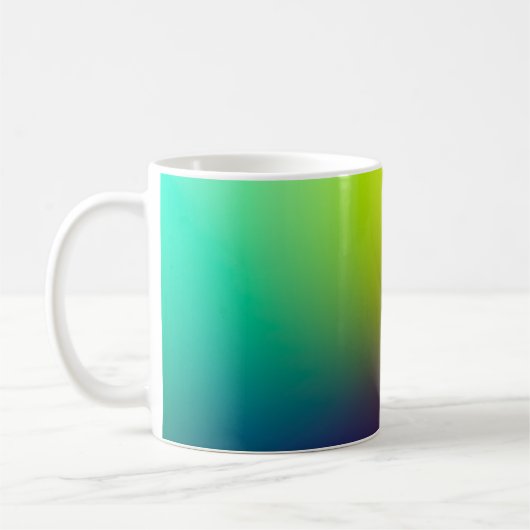 緑青光イラストレーション コーヒーマグカップ (左)