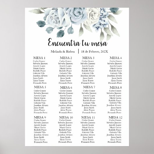 緑青結婚花座図 ポスター (正面)