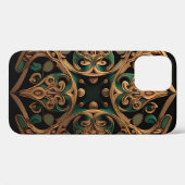 緑青銅装飾格子模様装飾品 Case-Mate iPhoneケース (裏面 (横))