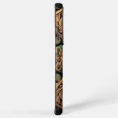 緑青銅装飾格子模様装飾品 SAMSUNG GALAXYケース (右側面)