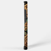 緑青銅装飾格子模様装飾品 SAMSUNG GALAXYケース (右側面)