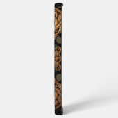 緑青銅装飾格子模様装飾品 SAMSUNG GALAXYケース (左側面)