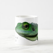 緑頂点に達されたトカゲのマグ コーヒーマグカップ (中央)