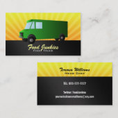 緑食糧トラックの名刺 名刺 (正面/裏面)