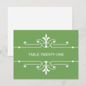 緑飾ファンシーり表番号はがき ポストカード (正面/裏面)