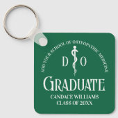 緑骨障害医学校卒業祝い キーホルダー (正面)