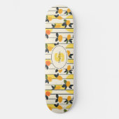 緑鮮やかの果実の離れ実柄(2) スケートボード (正面)