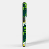 緑鮮やか植物性デザインと白デイジー Case-Mate iPhoneケース (裏面 / 右)