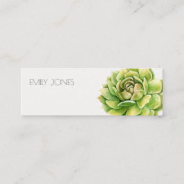 緑鮮やか水色多肉質アドレス スキニー名刺