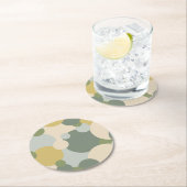 緑黄分子紙コースター ラウンドペーパーコースター (インサイチュ)