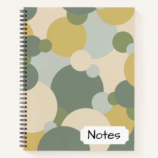 緑黄色の分子 スパイラル ノートブック (正面)