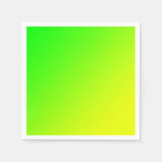 緑黄色勾配 スタンダードカクテルナプキン (正面)