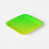 緑黄色勾配 ペーパープレート (傾斜あり)