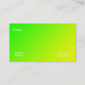 緑黄色勾配 名刺 (正面)