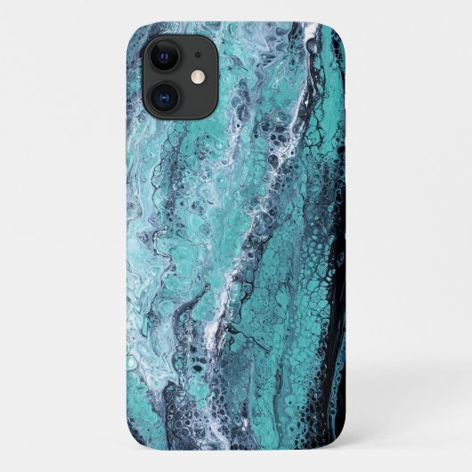 緑黒のうずまき Case-Mate iPhoneケース (裏面)