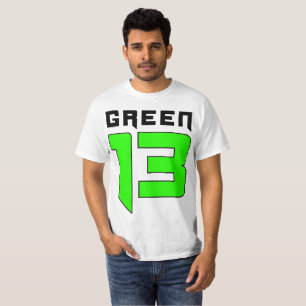 緑13のロゴ(白い) Tシャツ