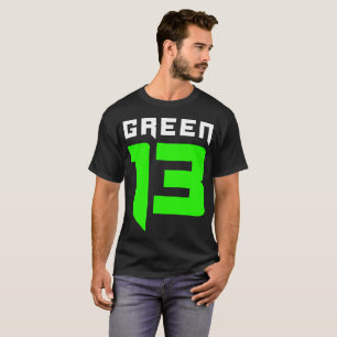 緑13のロゴ(黒) Tシャツ