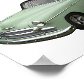 緑1950シボレーのクーペのポスター。 ポスター (角)