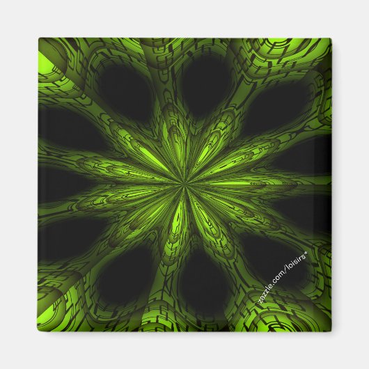 緑2インチ角磁石 マグネット (正面)