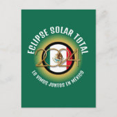 緑2024トータル太陽のECLIPSEメキシコ ポストカード (正面)