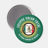 緑2024トータル太陽のECLIPSEメキシコ マグネット (正面/裏面)