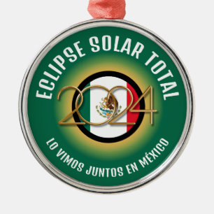 緑2024トータル太陽のECLIPSEメキシコ メタルオーナメント