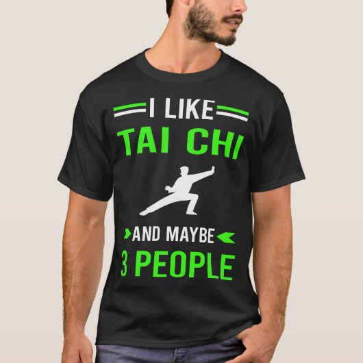 緑3人太極拳 Tシャツ (正面)