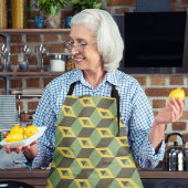 緑3D正方形 エプロン