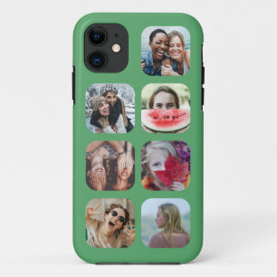 緑7モダン枚のコラージュテンプレート iPhone 11 ケース