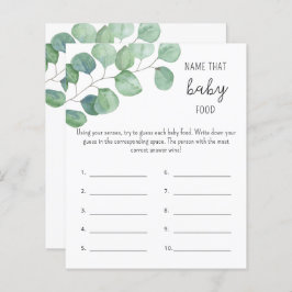 緑 – そのベビーFOODシャワーゲームの名前