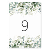 緑 |の結婚テーブル番号 テーブルナンバー (裏面)