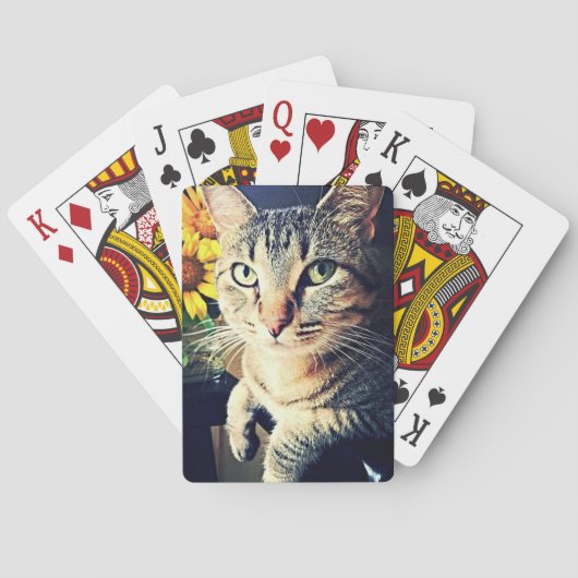 緑「ひまわり」 トランプ (裏面)