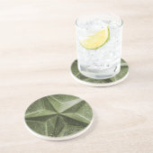 緑/オリーブ星コースター コースター (側面)