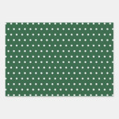 緑・オレンジ・茶色の幾何学模様 ラッピングペーパーシート (正面3)