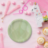 緑、カッコいいトレンディー水色抽象芸術 ペーパープレート (パーティー)