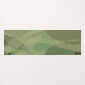 緑、カッコいいトレンディー水色抽象芸術 ヨガマット (裏面(横))