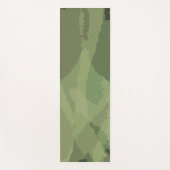 緑、カッコいいトレンディー水色抽象芸術 ヨガマット (正面)