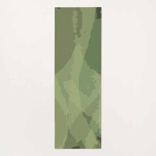 緑、カッコいいトレンディー水色抽象芸術 ヨガマット (裏面)