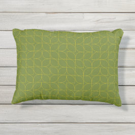 緑、カッコいいトレンディー、リーフよくはしゃぐ抽象化 アウトドアクッション