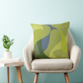 緑、カッコいいトレンディー、波モダン状オーガニック形 クッション (椅子)