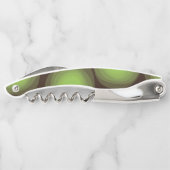 緑， カッコいい,ユニーク,トレンディー，都市花抽象芸術 ソムリエナイフ (裏面)