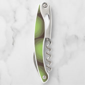 緑， カッコいい,ユニーク,トレンディー，都市花抽象芸術 ソムリエナイフ (裏面)