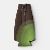 緑， カッコいい,ユニーク,トレンディー，都市花抽象芸術 ボトルクーラー (裏面)