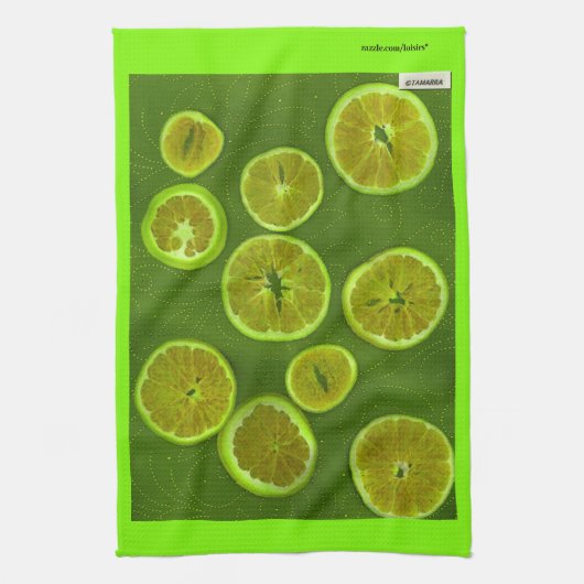 緑 キッチンタオル (縦)