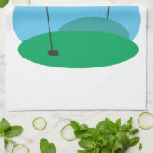 緑 キッチンタオル (折り畳み)