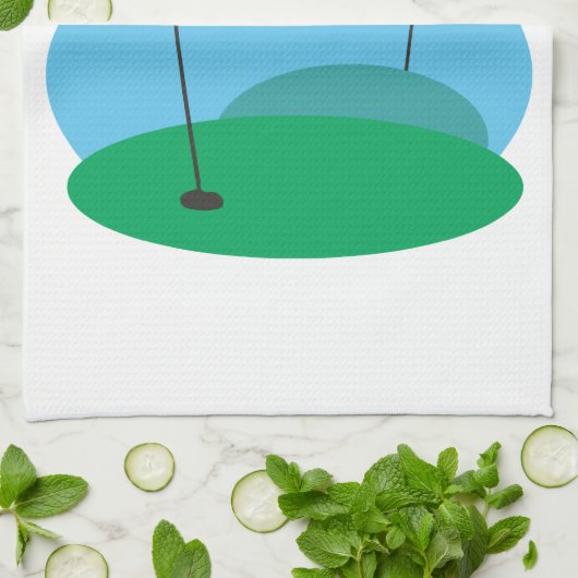 緑 キッチンタオル (折り畳み)